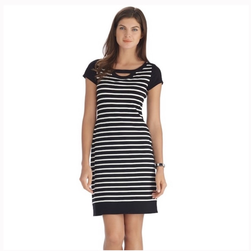 White House Black Market striped dress (M)